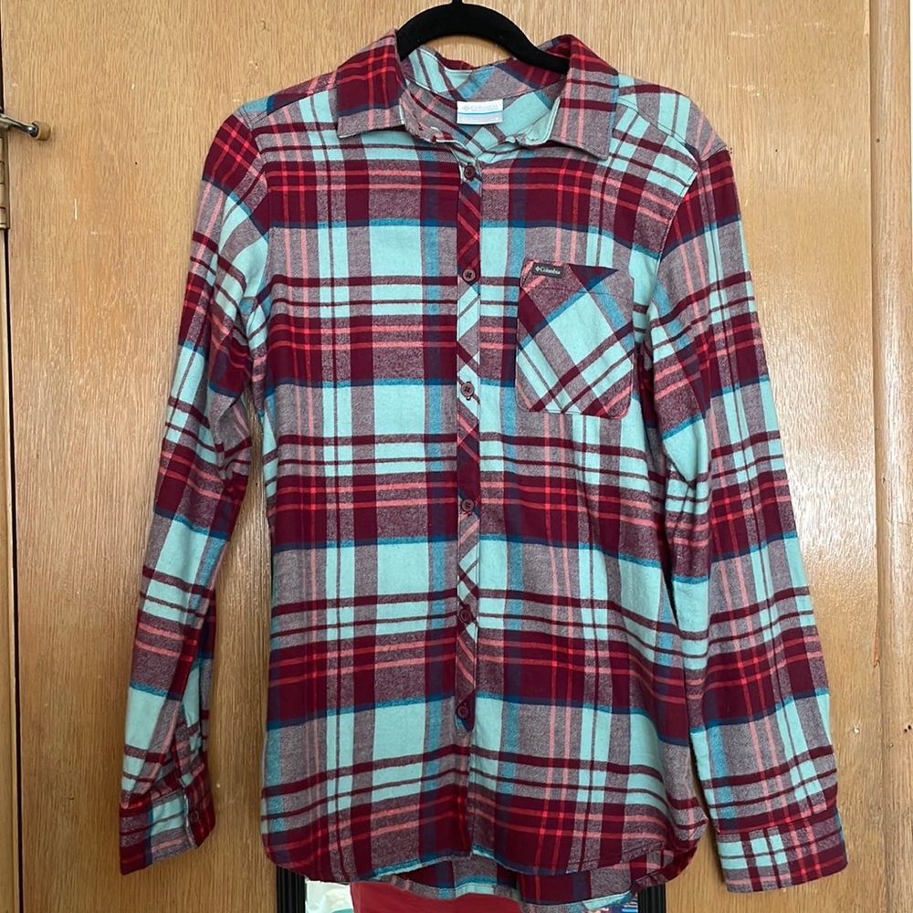 NWOT Columbia Plaid Button Down